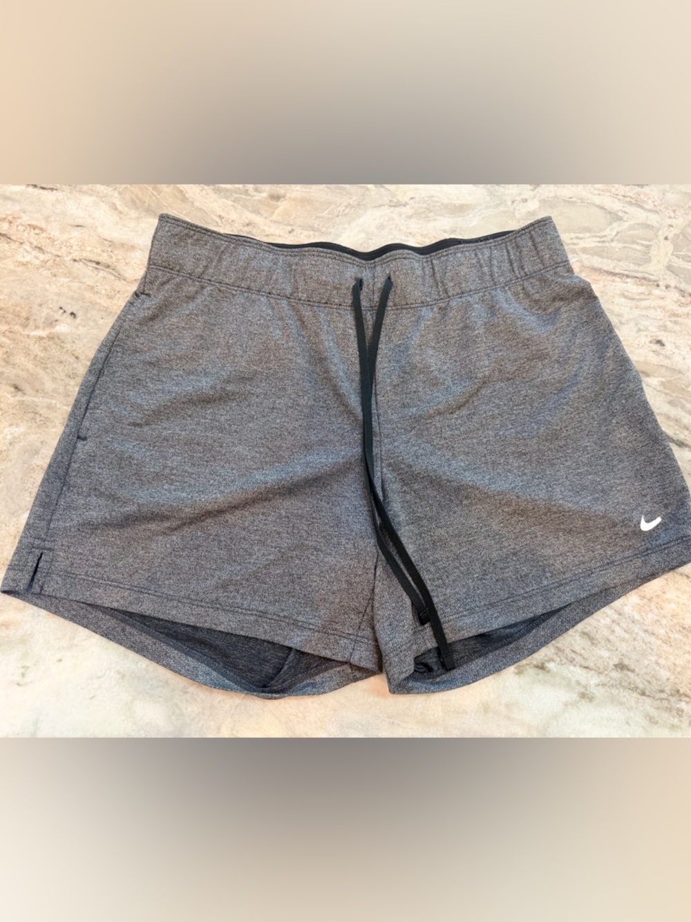 Nike Dri Fit Shorts Women Small Gray Athletic Running Gym Activewear